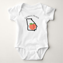 Georgia Peach newborn bodysuit