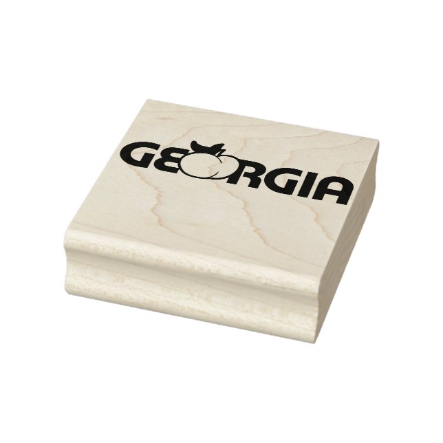 Georgia Peach Rubber Stamp (Stamp)