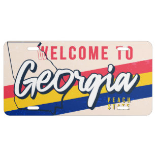 Georgia Peach State License Plate