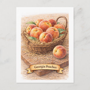 Georgia Peaches (American Food Series) Postcard