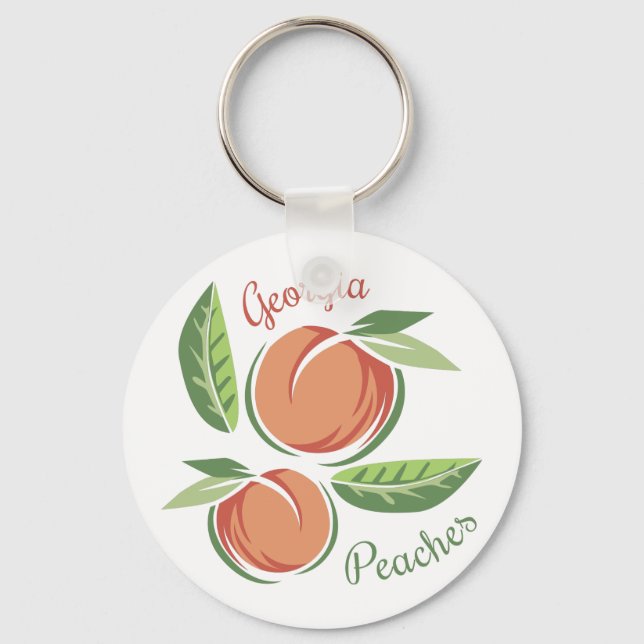 Georgia Peaches Keychain (Front)