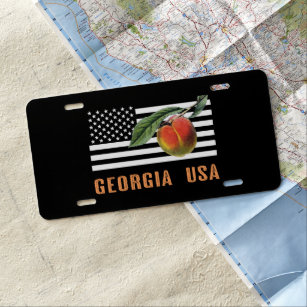 Georgia Peaches License Plate
