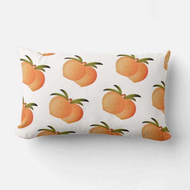 Georgia Peaches Lumbar Coussin (Recto)