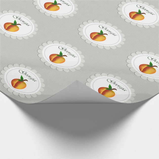Georgia Peaches Wrapping Paper (Corner)