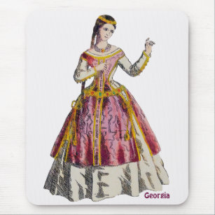 GEORGIA ~ Personalized ~Spanish Lady of Rank Mouse Mouse Pad