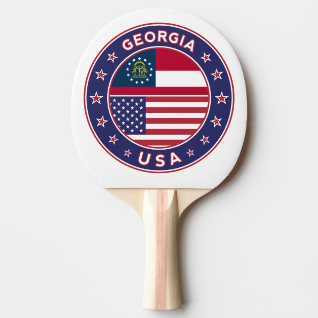 Georgia Ping Pong Paddle (Front)