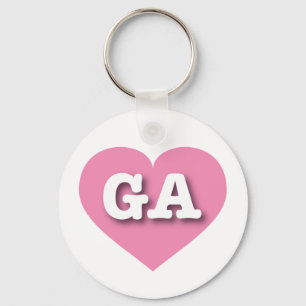 Georgia Pink Heart - Big Love Keychain