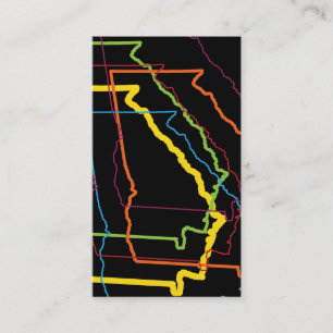 georgia pride blur business card