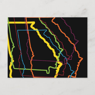 georgia pride blur postcard