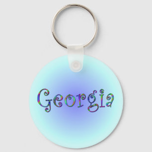 Georgia Rainbow Keychain
