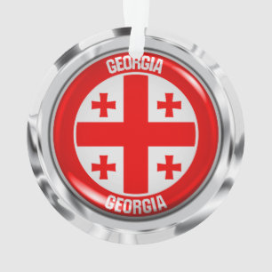 Georgia Round Emblem Ornament