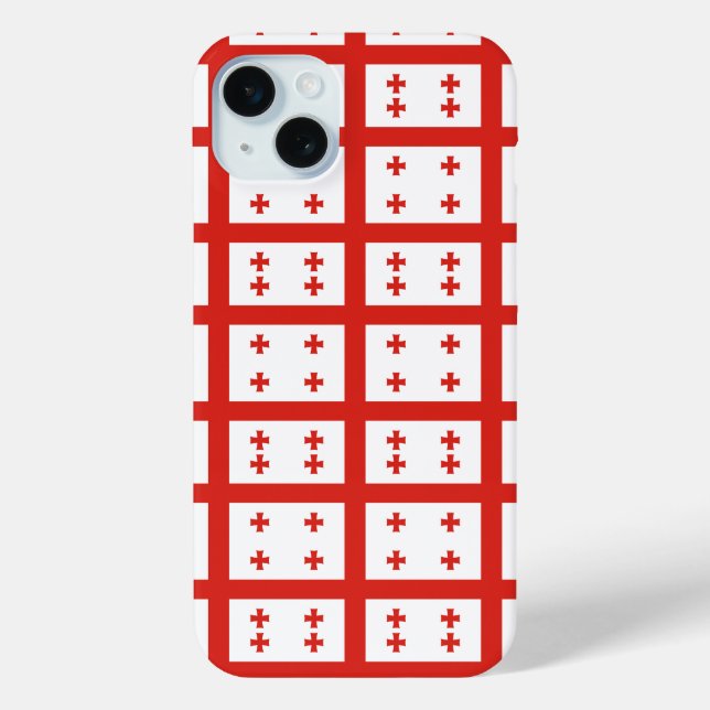 Georgia Sakartvelo flag pattern Case-Mate iPhone Case (Back)