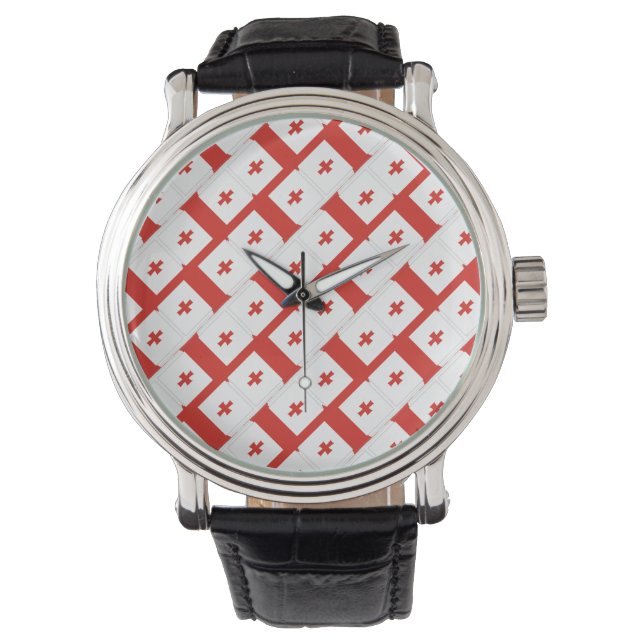 Georgia Sakartvelo flag pattern Watch (Front)