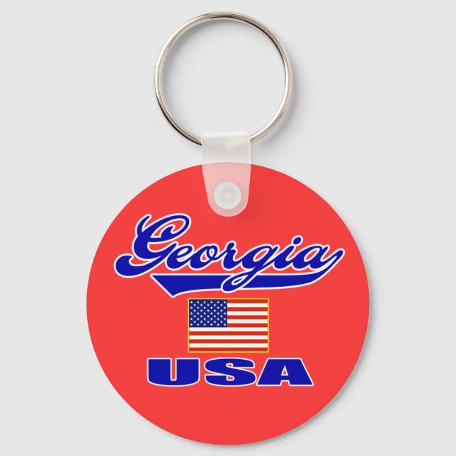 Georgia Script Keychain (Front)