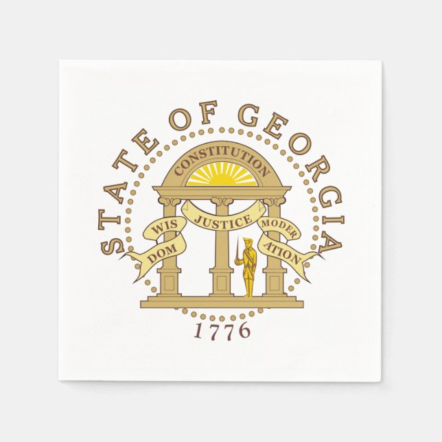Georgia sign napkin (Front)