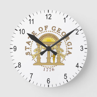 Georgia sign round clock