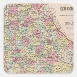 Georgia Square Sticker