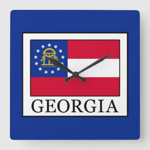 Georgia Square Wall Clock