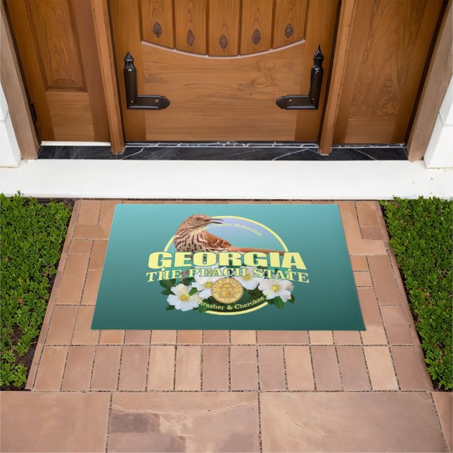 Georgia State Bird & Flower Doormat (Outdoor)