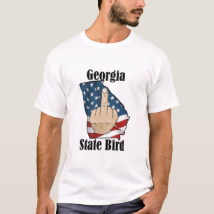 Georgia state bird t-shirt middle finger flag