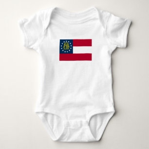 Georgia State Flag Baby Bodysuit