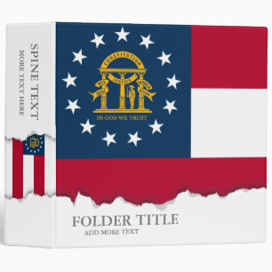 Georgia State Flag Binder