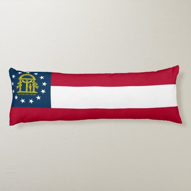 Georgia State Flag Body Pillow (Back)