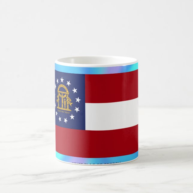 Georgia State Flag Coffee Mug (Center)