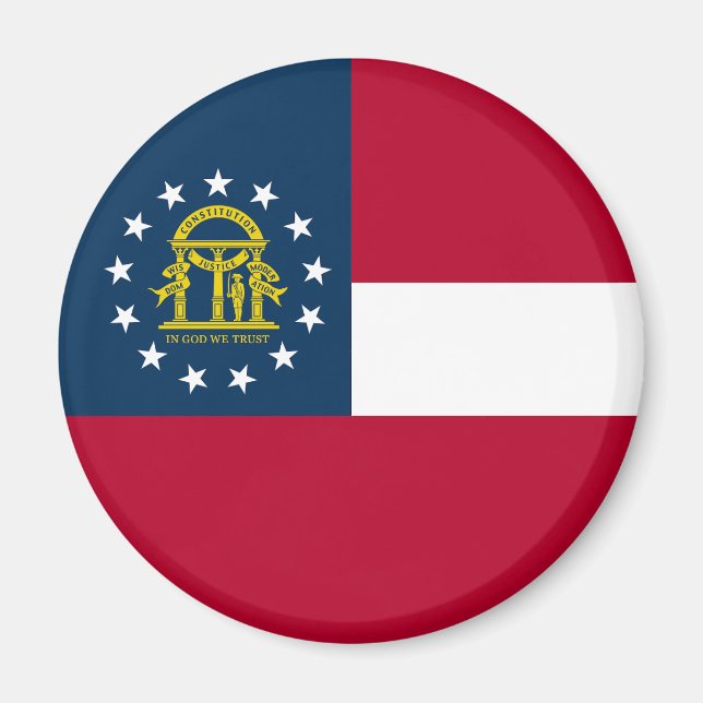 Georgia State Flag Magnet (Front)