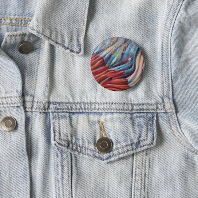 Georgia State Flag Painting Button (In Situ)