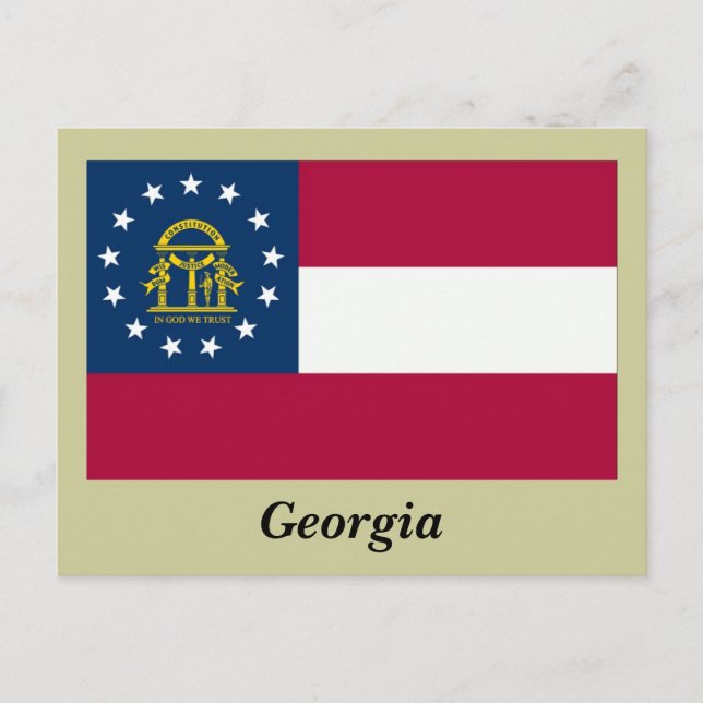 Georgia State Flag Postcard (Front)