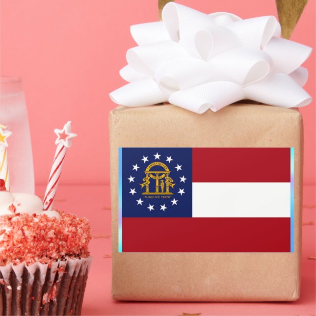 Georgia State Flag Sticker (Party)