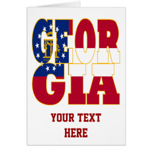 Georgia state flag text
