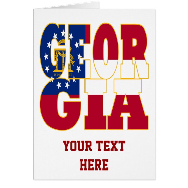 Georgia state flag text (Front)