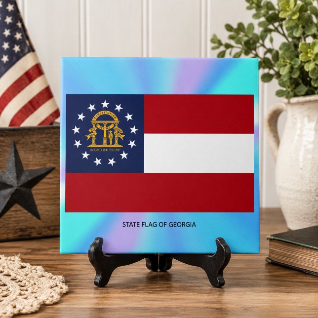 Georgia State Flag Tile (Georgia State Flag Tile)