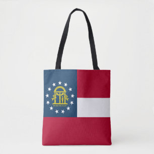 Georgia State Flag Tote Bag
