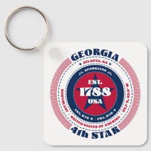 Georgia State Keychain