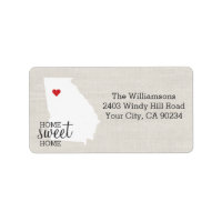 Georgia State Love Map Home Sweet Home Custom