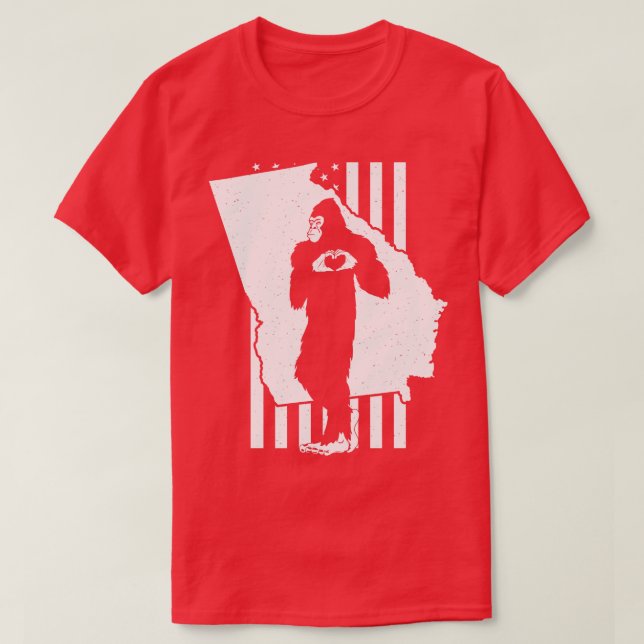 Georgia State Map T-Shirt (Design Front)