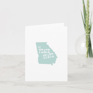 Georgia State Motto Slogan Card