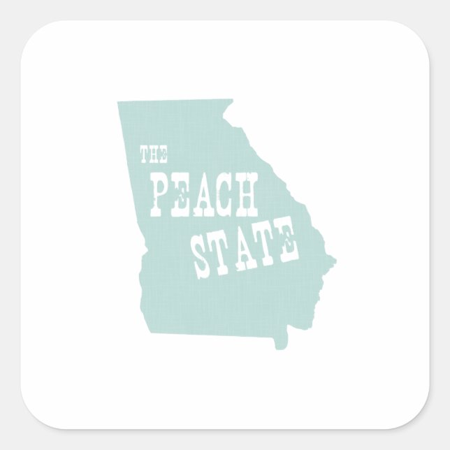 Georgia State Motto Slogan Square Sticker (Front)