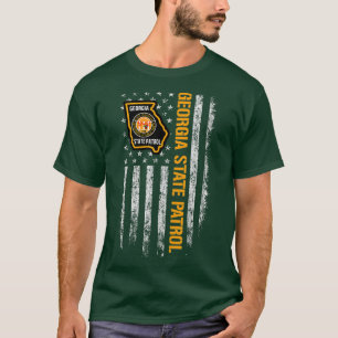 Georgia State Patrol American Flag T-Shirt