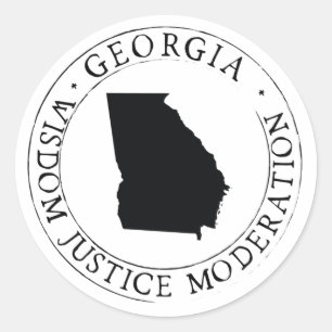 Georgia state Sticker Envelope Seal