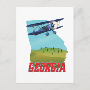 Georgia State USA Travel poster, Postcard