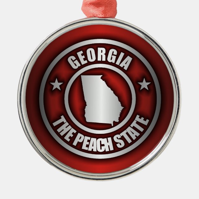 "Georgia Steel" Ornaments (Red) (Front)