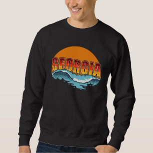 Georgia Sun and Surf Surfing Sunbathing Georgia Be Sweatshirt