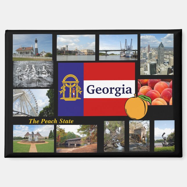 Georgia The Peach State magnet (Front)