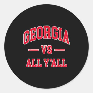 Georgia - Throwback Design - Clic Classic Round Sticker