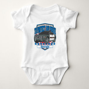 Georgia To Protect and Serve Police Car Baby Bodysuit