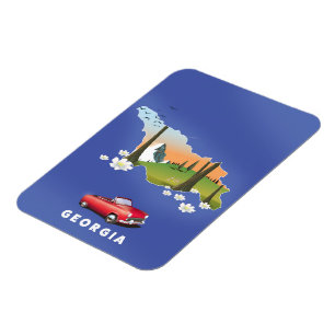 Georgia travel poster magnet